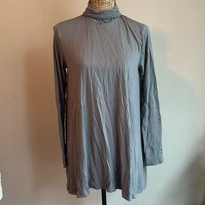 Susana Monaco Gray Long Sleeve Tunic